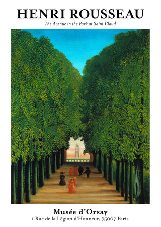 Avenyn i Saint-Cloud-parken print