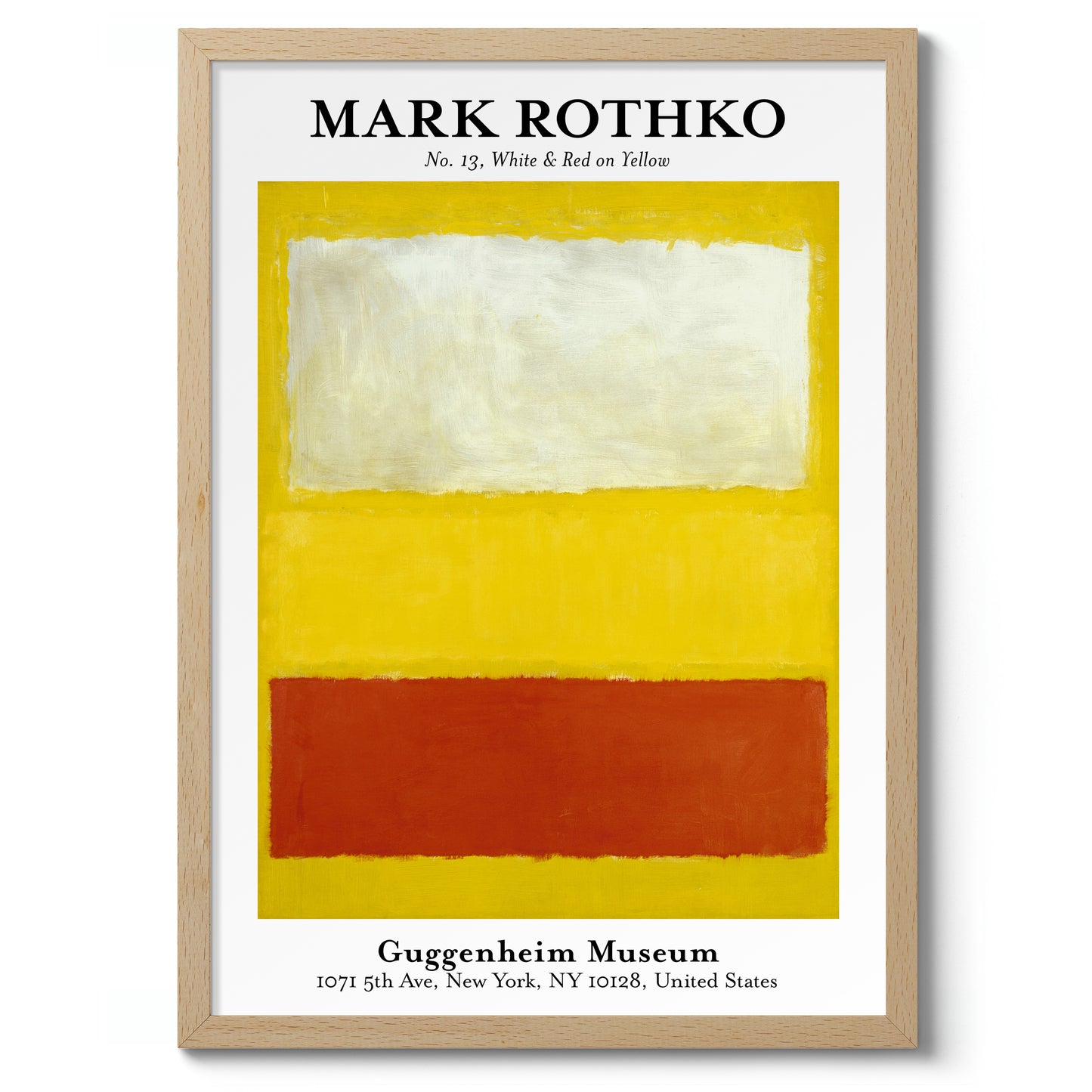 White & Red on Yellow