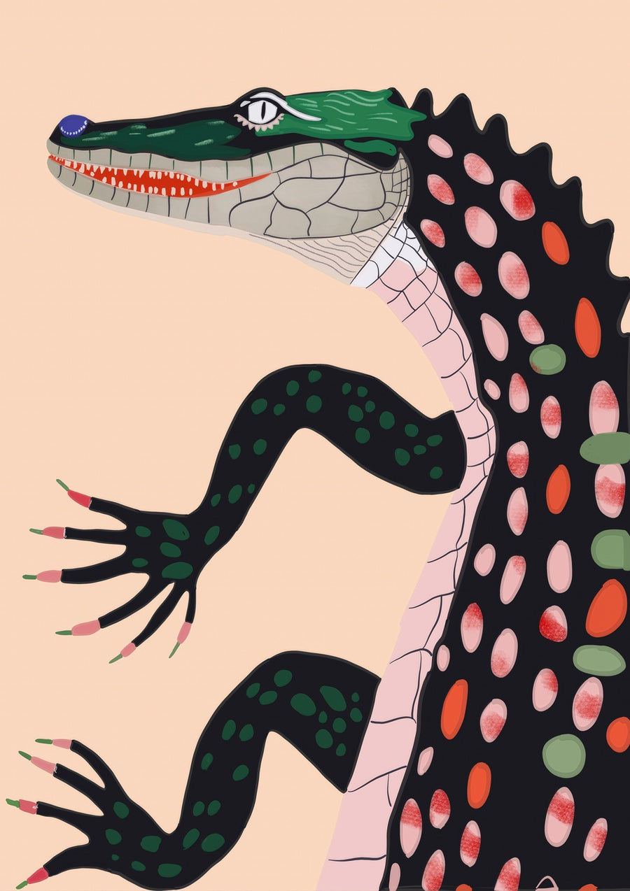 Crocodile - Print Only frame