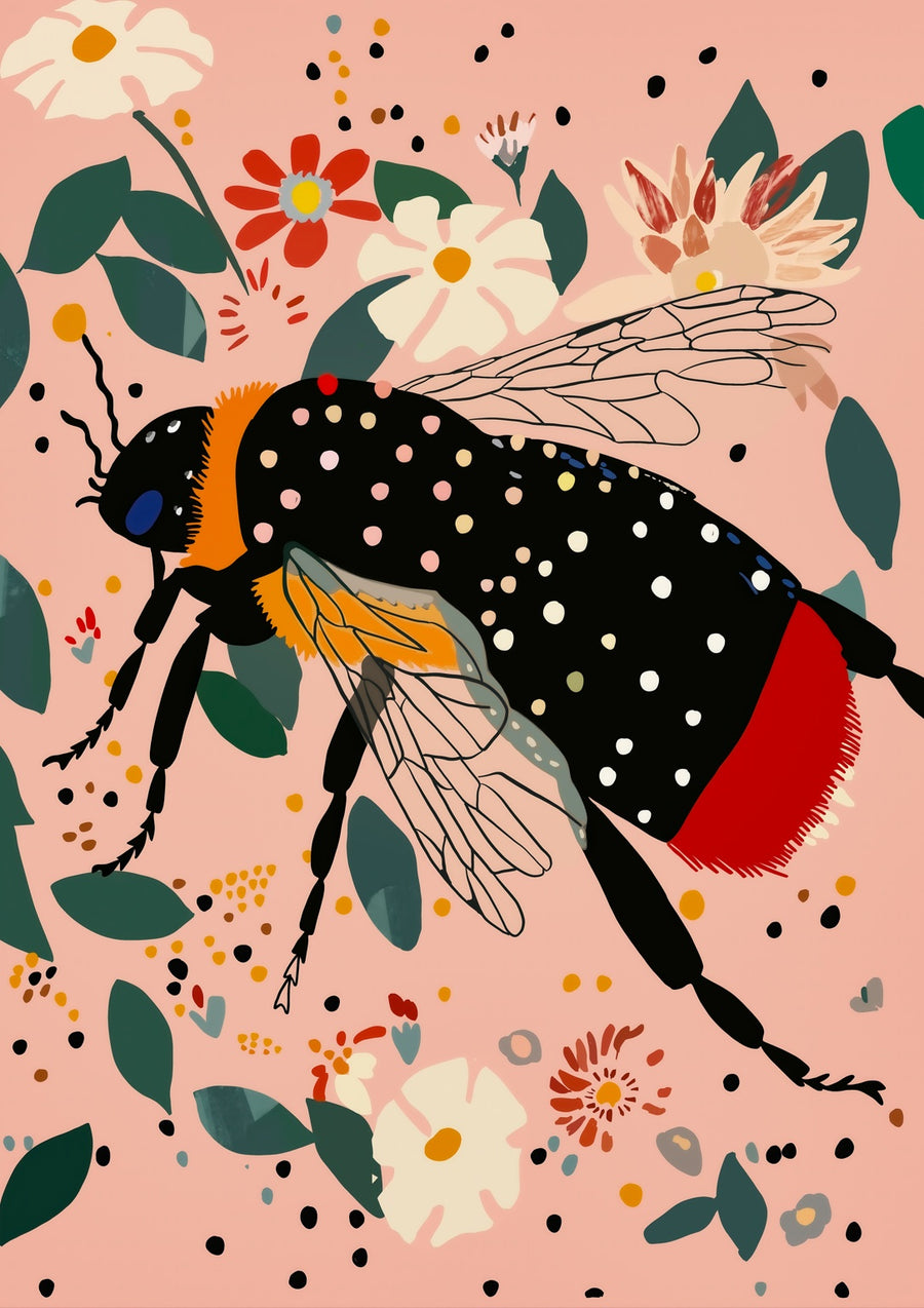 Floral Buzz - Print Only frame