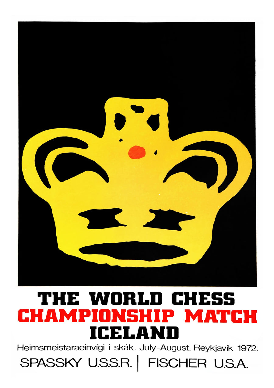 Iceland World Chess Championship - Print Only frame