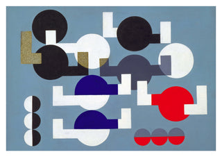 Composition of Circles and Overlapping Angles print