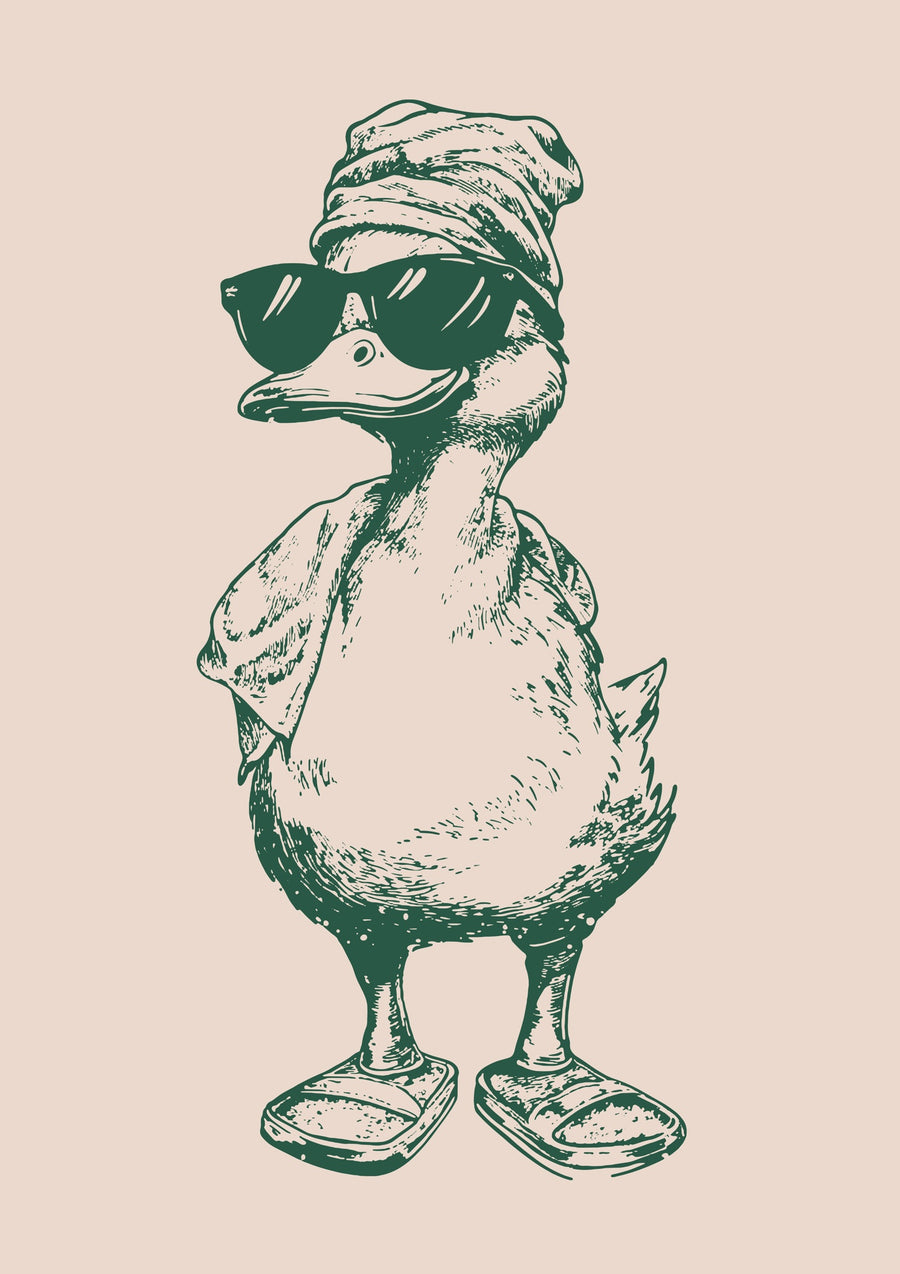 Duck Bath - Print Only frame