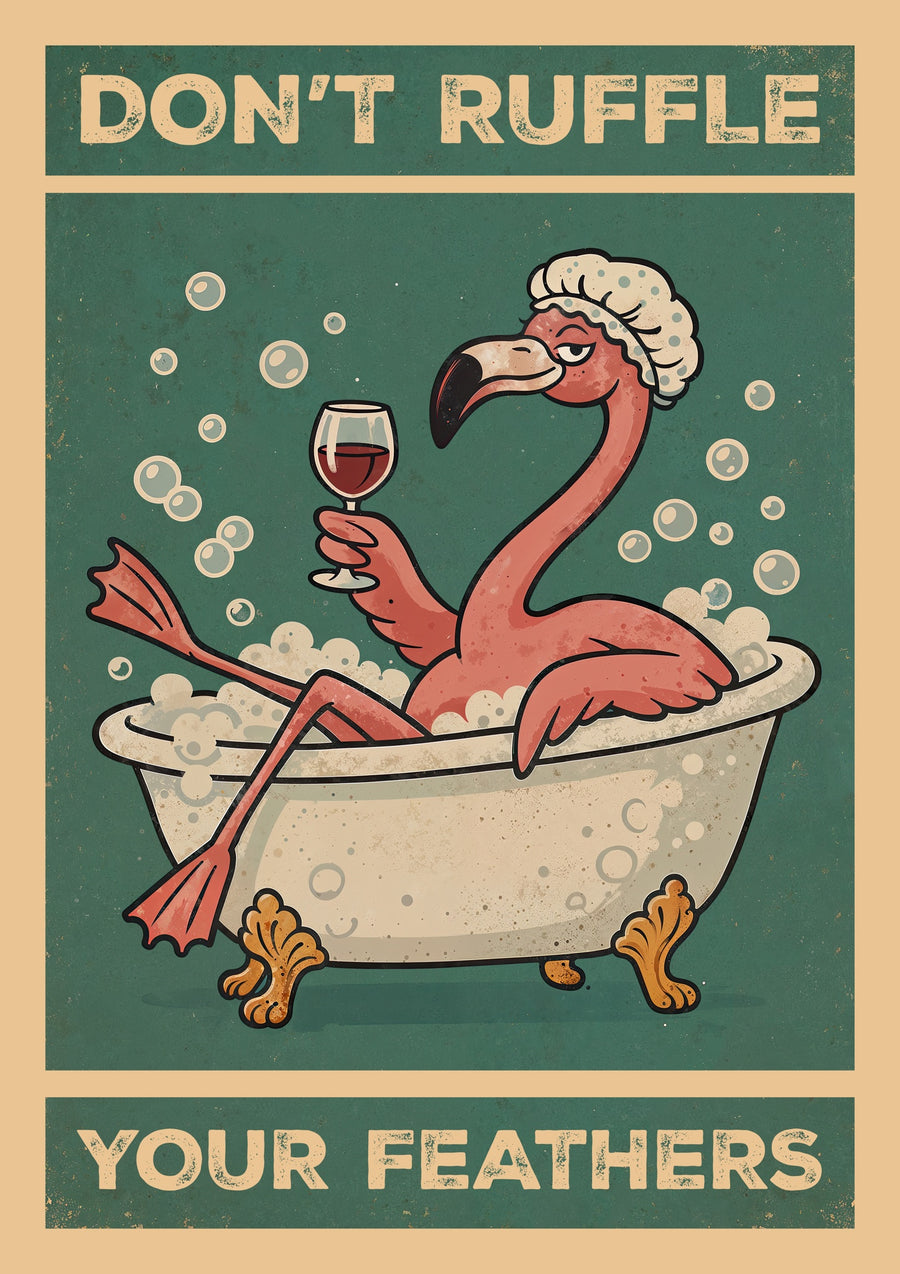 Don't Ruffle Your Feathers - Natural frame