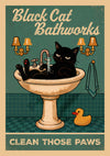 Black Cat Bathworks print