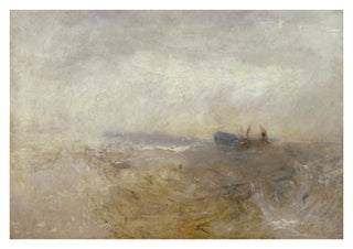 A Wreck, with Fishing Boats print