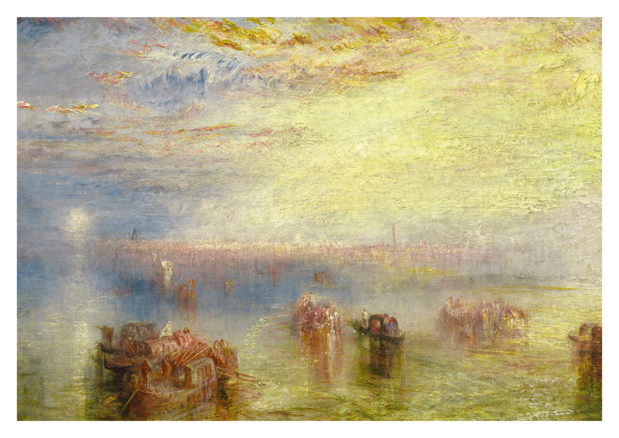 Tillvägagångssätt till Venedig - Print Only frame