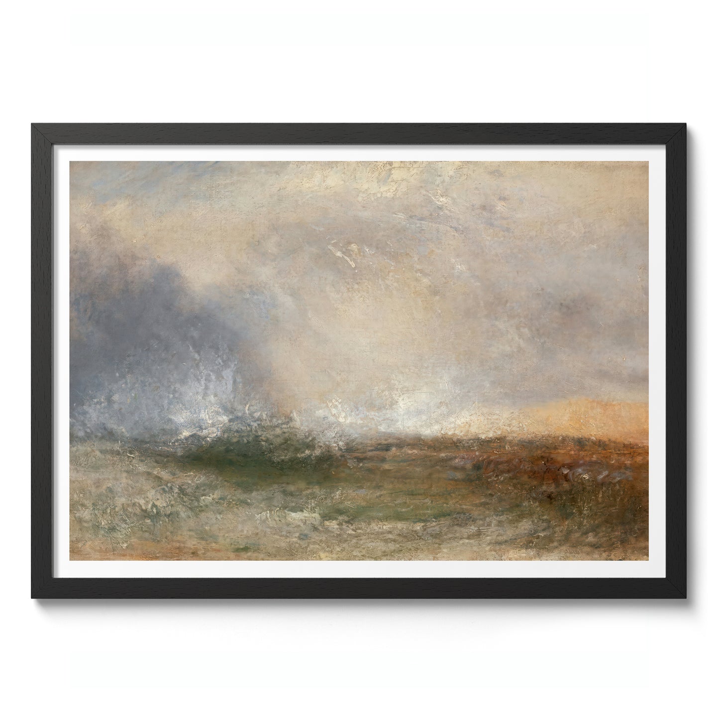 Stormy Sea Breaking on a Shore