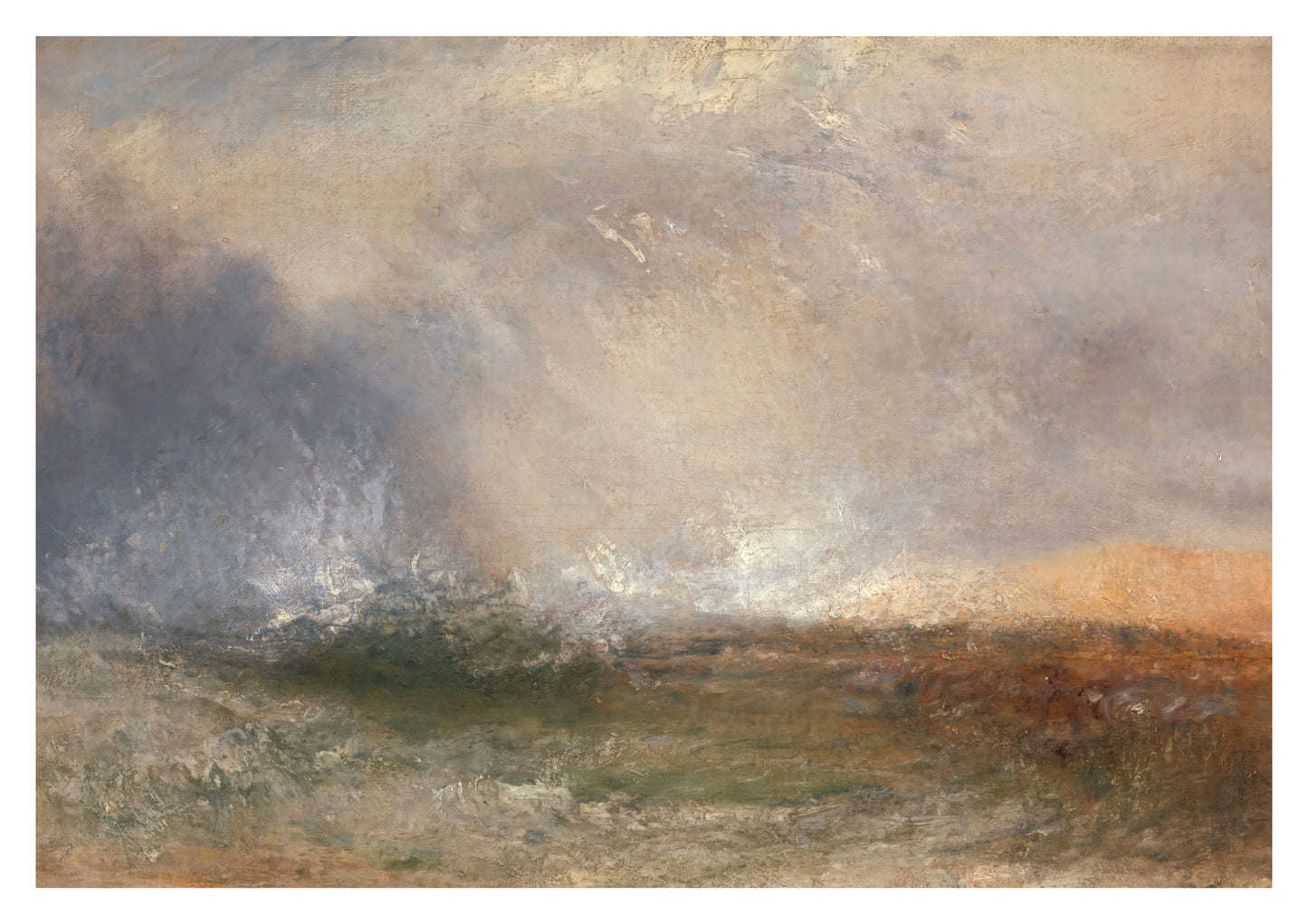 Stormy Sea Breaking on a Shore