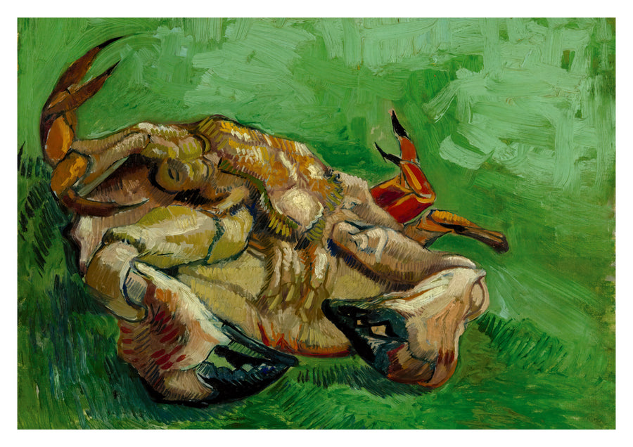 Un crabe sur le dos - Print Only frame