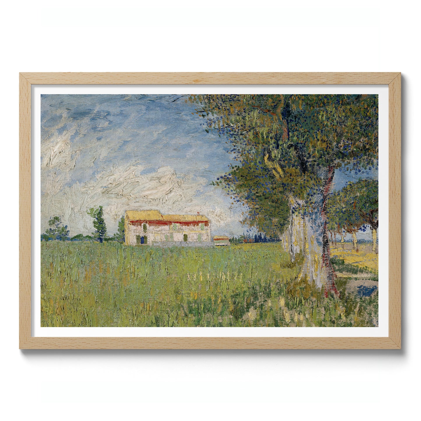 Farmhouse in a Wheatfield