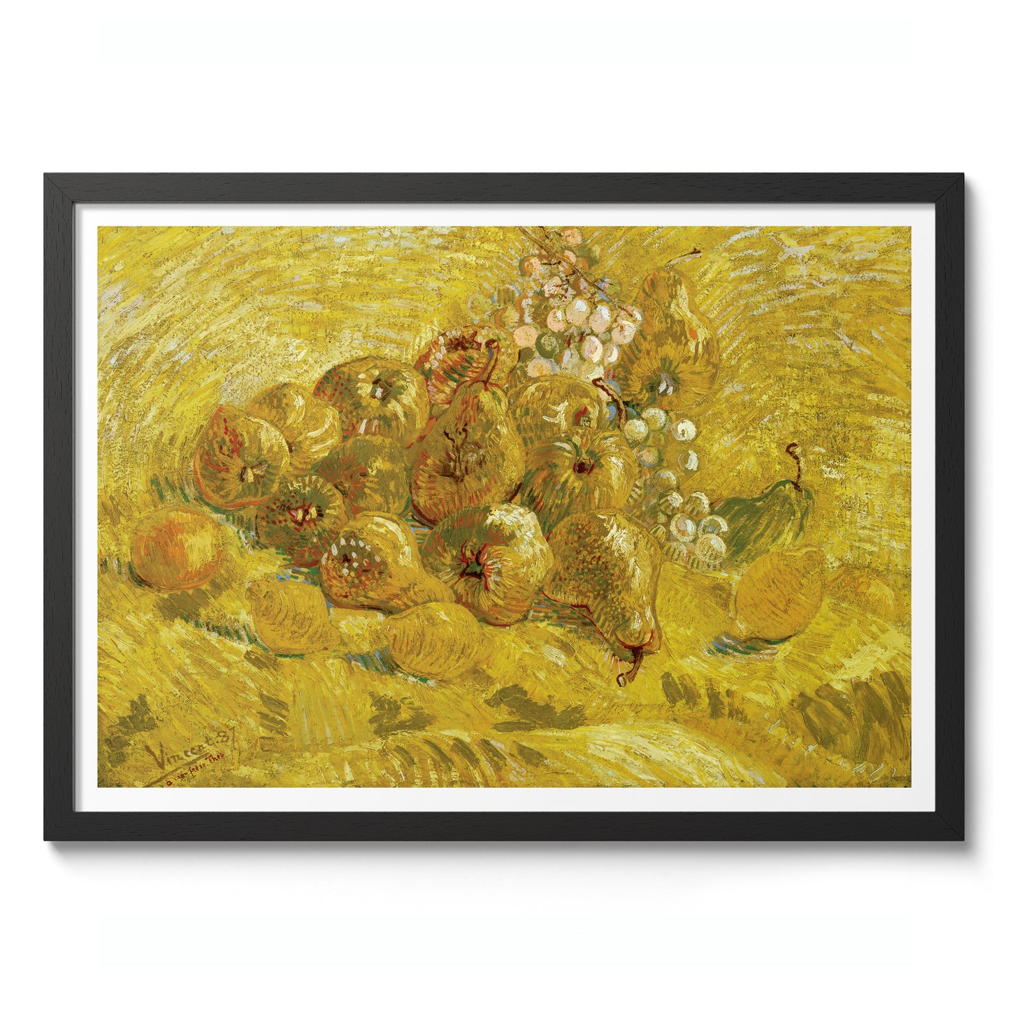 Kvedar, citroner, päron och druvor