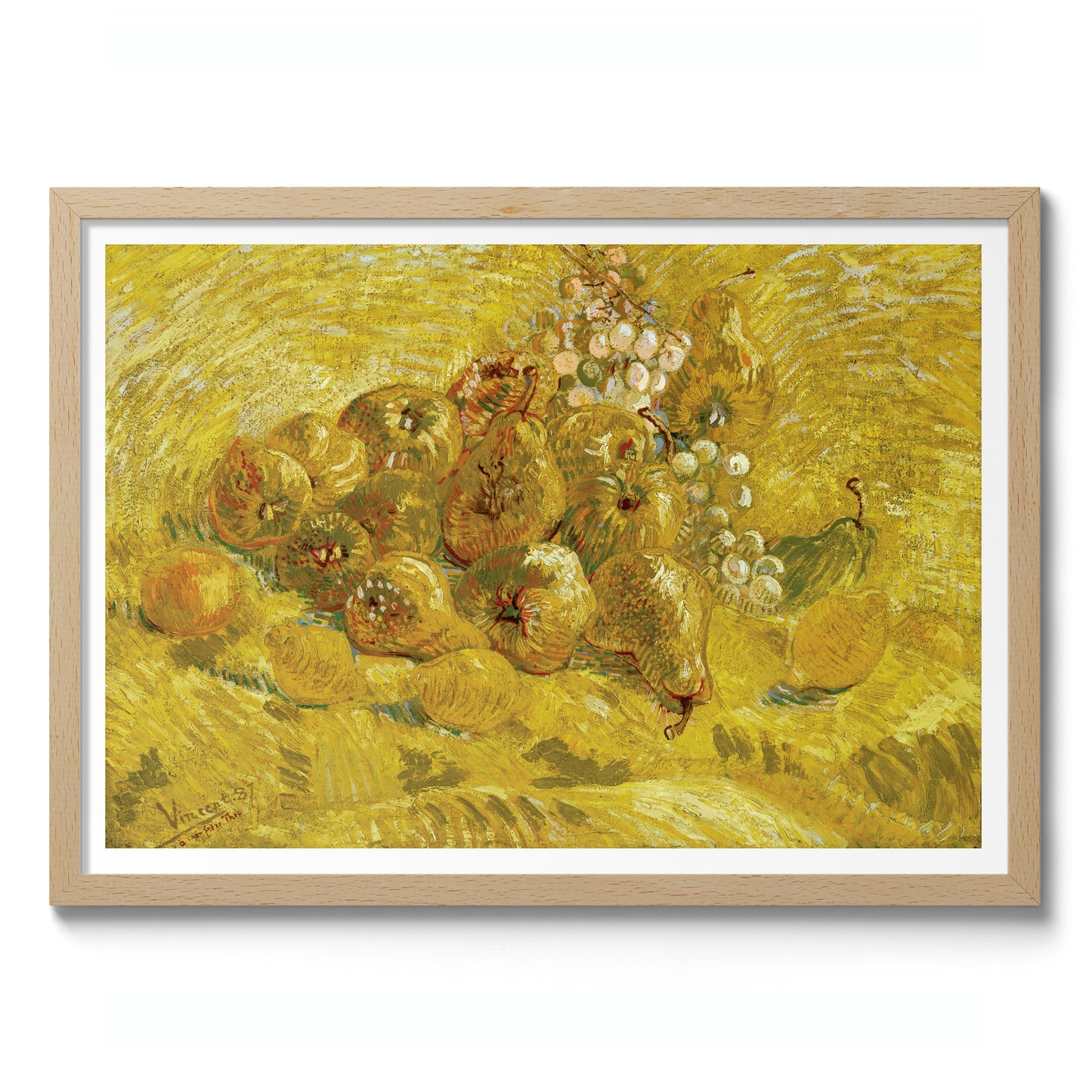 Kvedar, citroner, päron och druvor