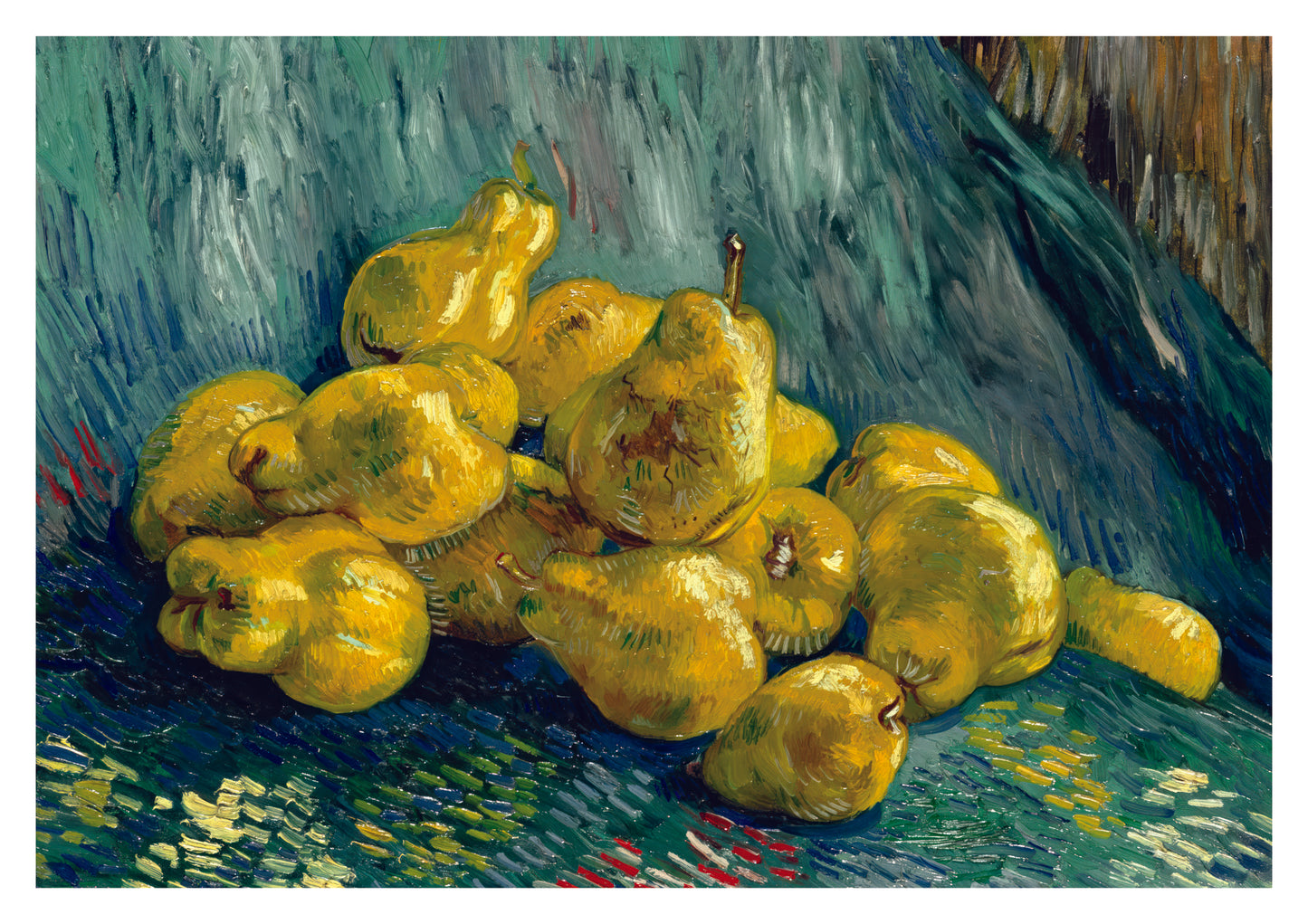 Stilleben med kvitten