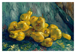 Stilleben med kvitten print