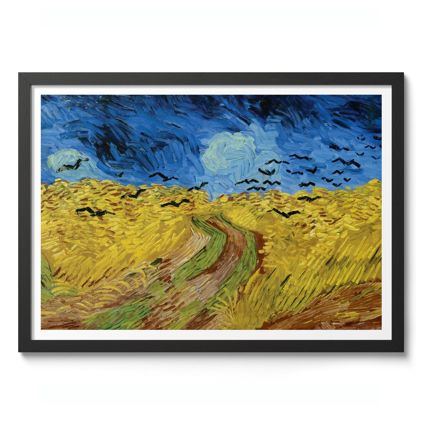 Wheatfield with Crows