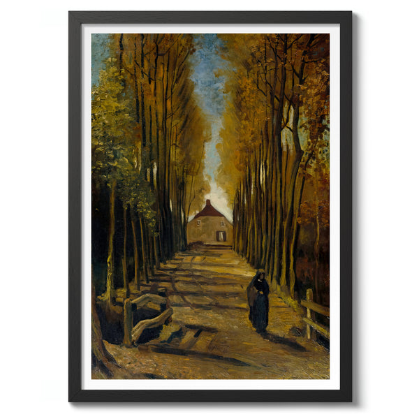 Avenue of Poplars in Autumn