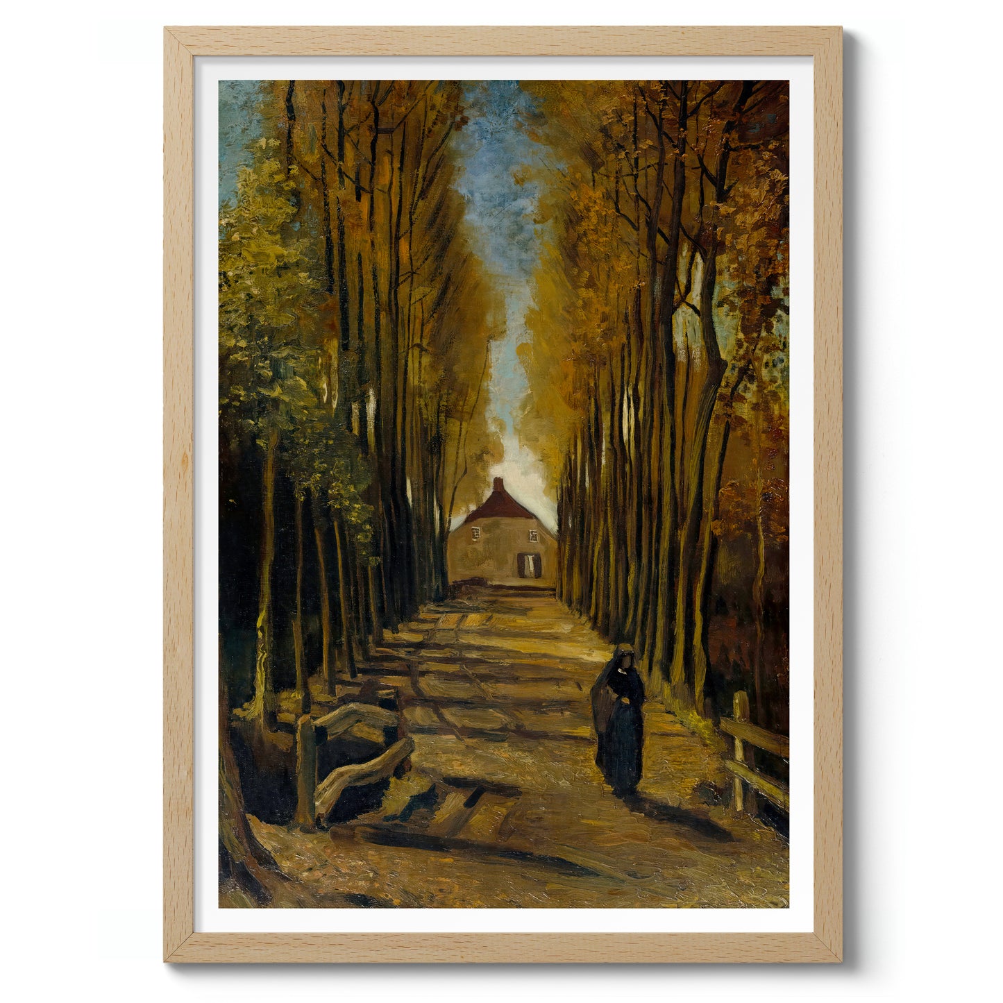 Avenue of Poplars in Autumn