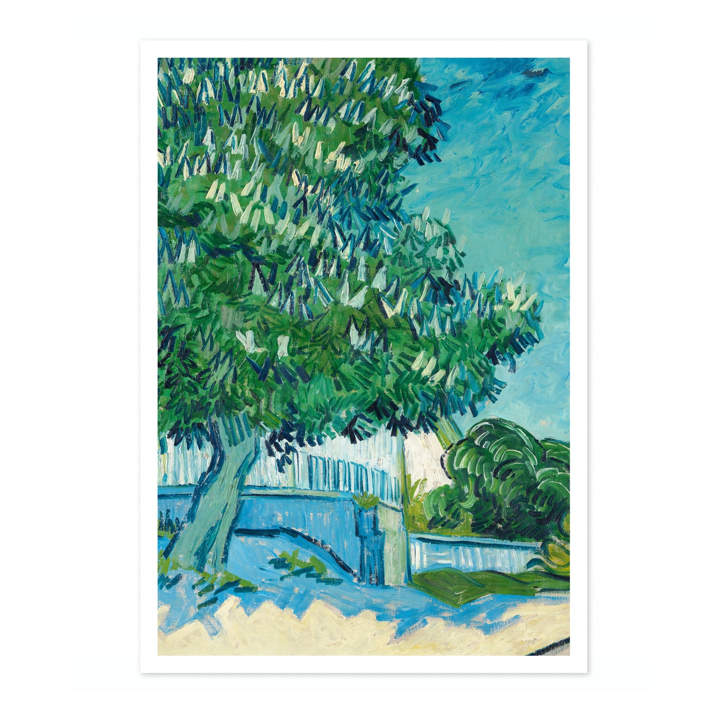 Blossoming Chestnut Trees