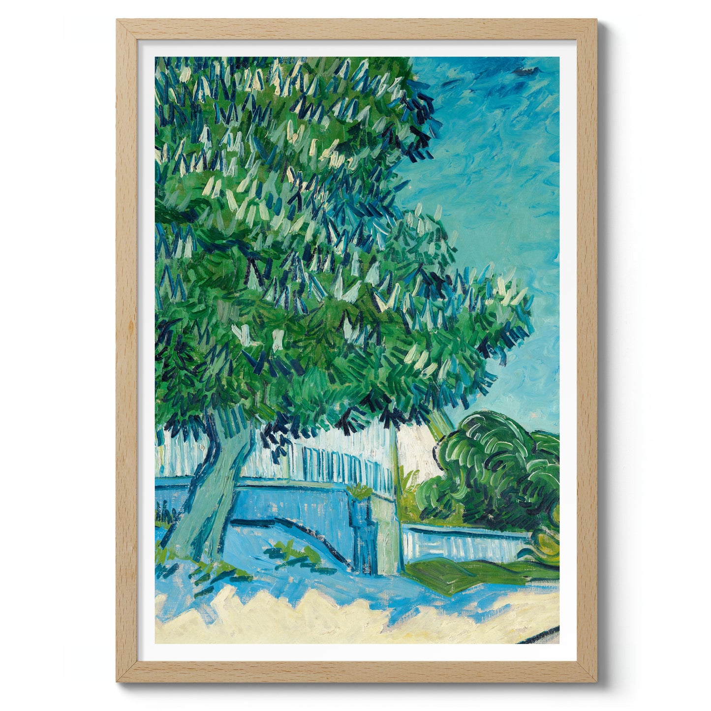 Blossoming Chestnut Trees