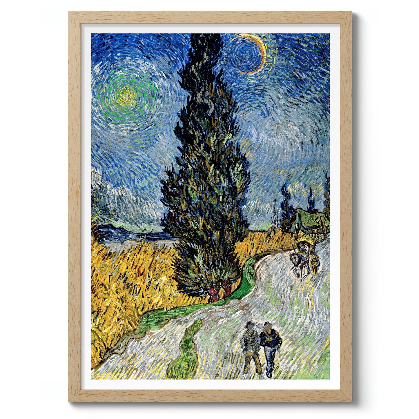 Country Road in Provence by Night