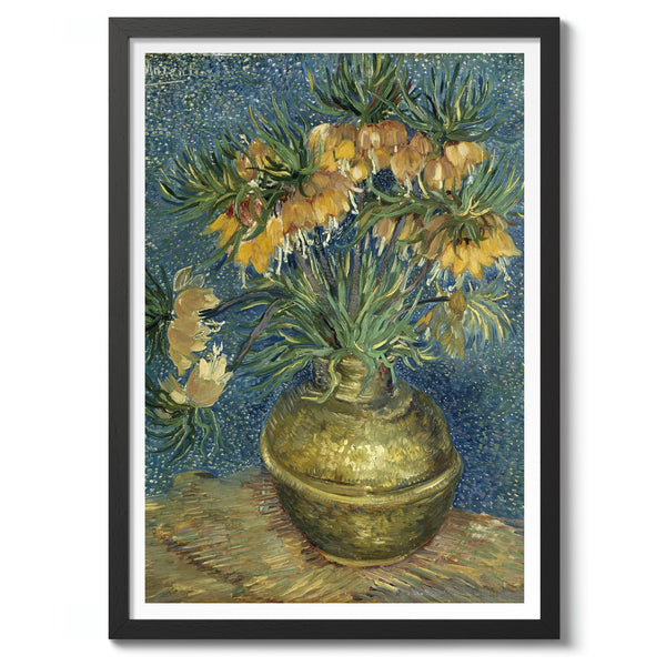 Imperial Fritillaries in a Copper Vase