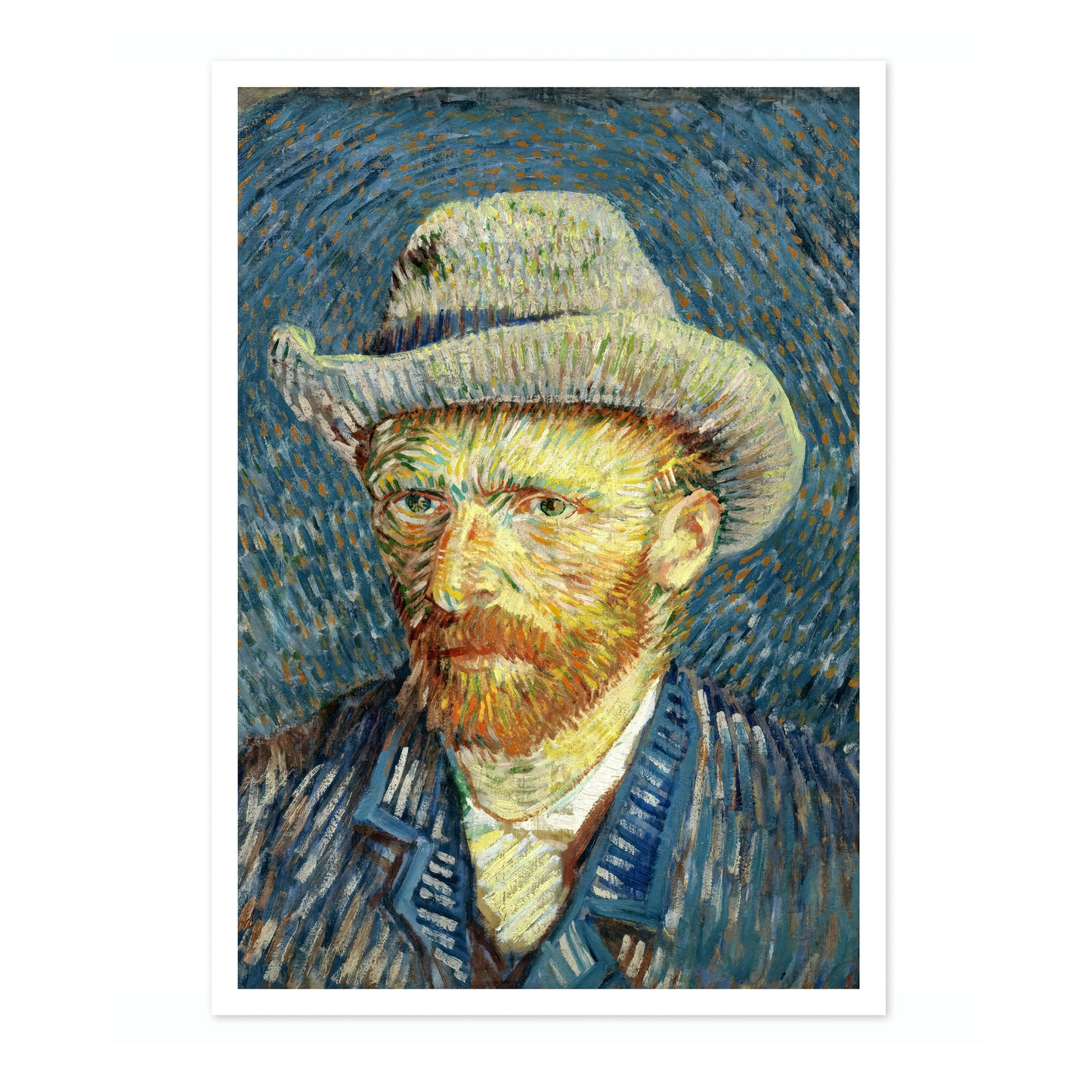 Self Portrait with Grey Felt Hat