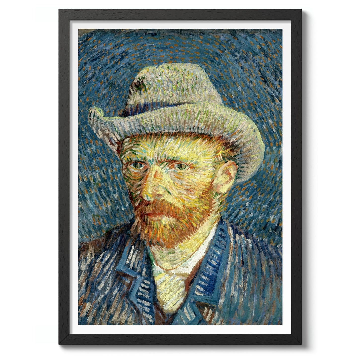 Self Portrait with Grey Felt Hat