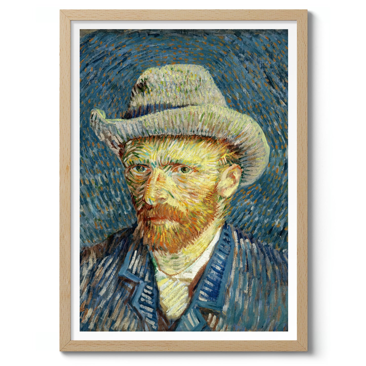 Self Portrait with Grey Felt Hat