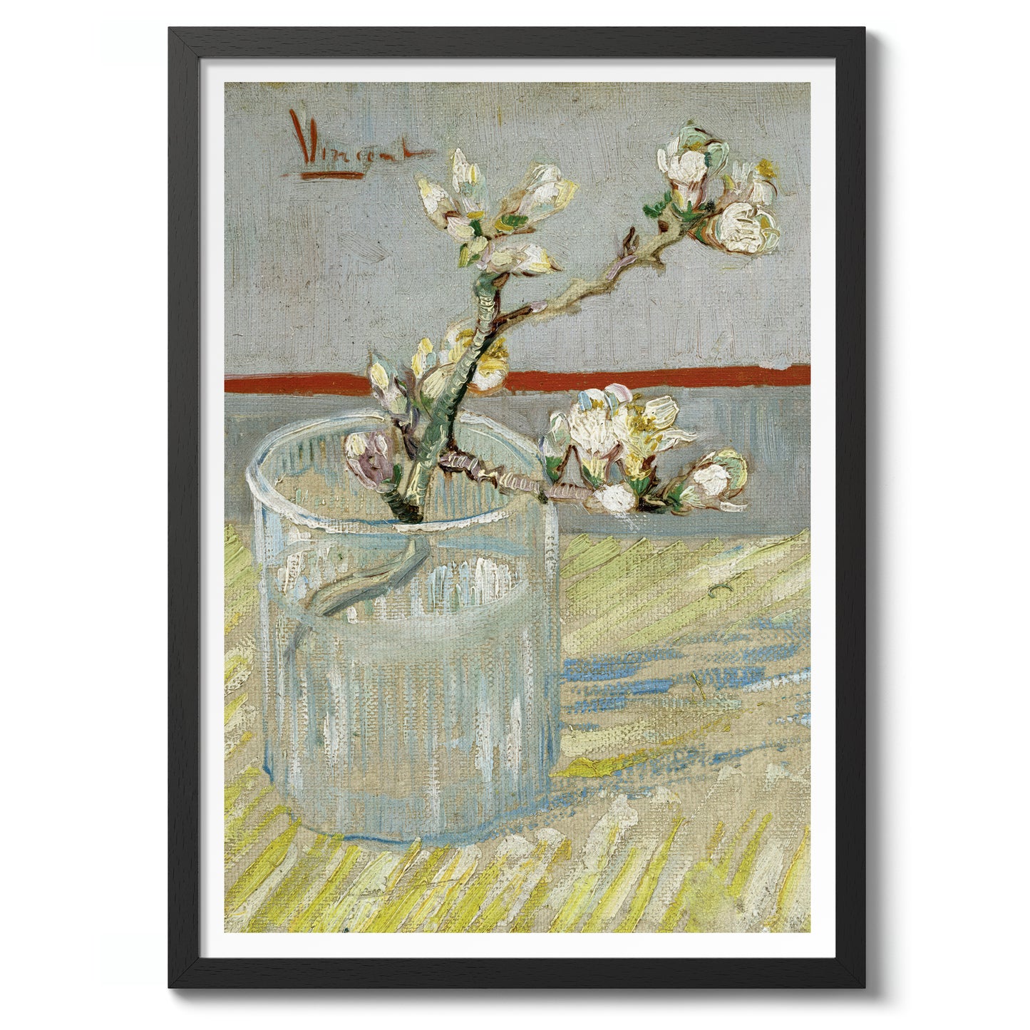 Brindille d'amandier en fleurs