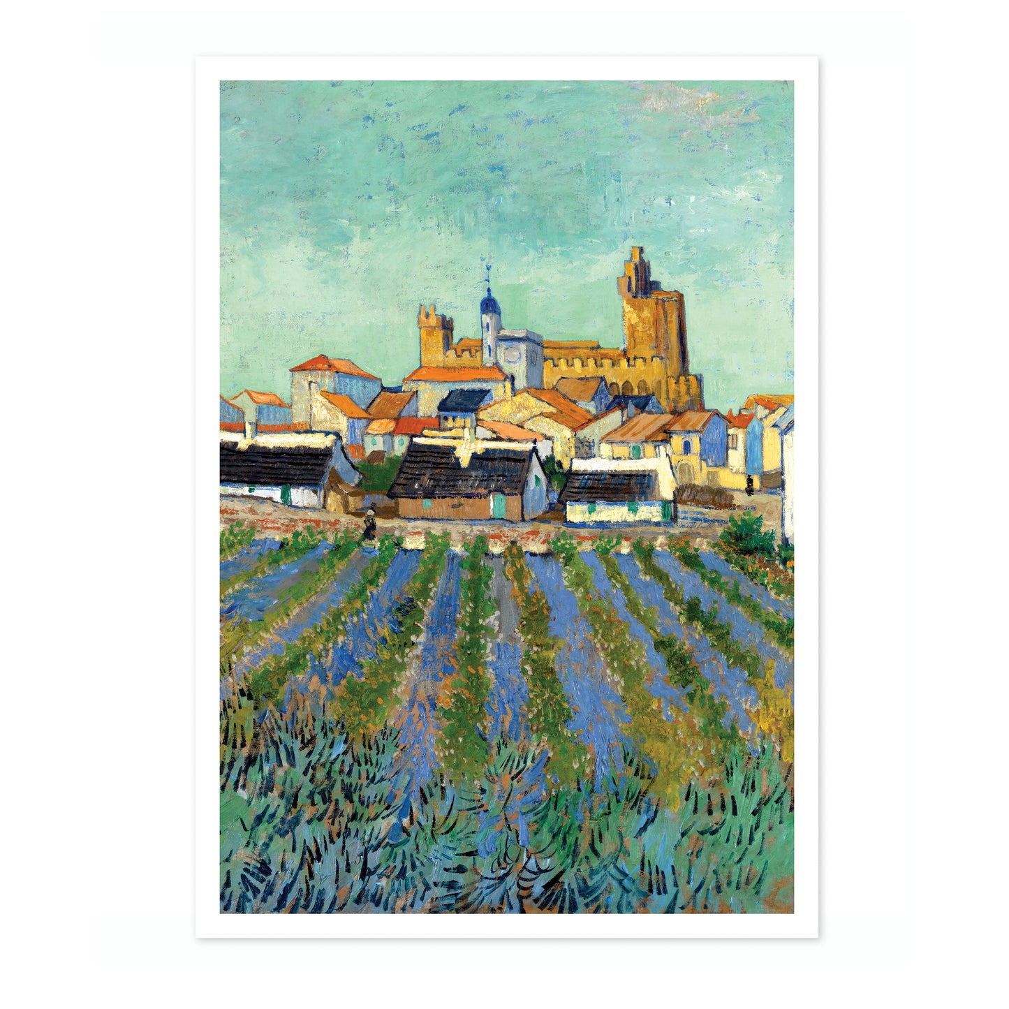 View of Saintes-Maries-de-la-Mer