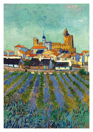 View of Saintes-Maries-de-la-Mer print