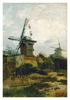 Windmills on Montmartre print