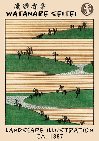 Landskapsillustration print