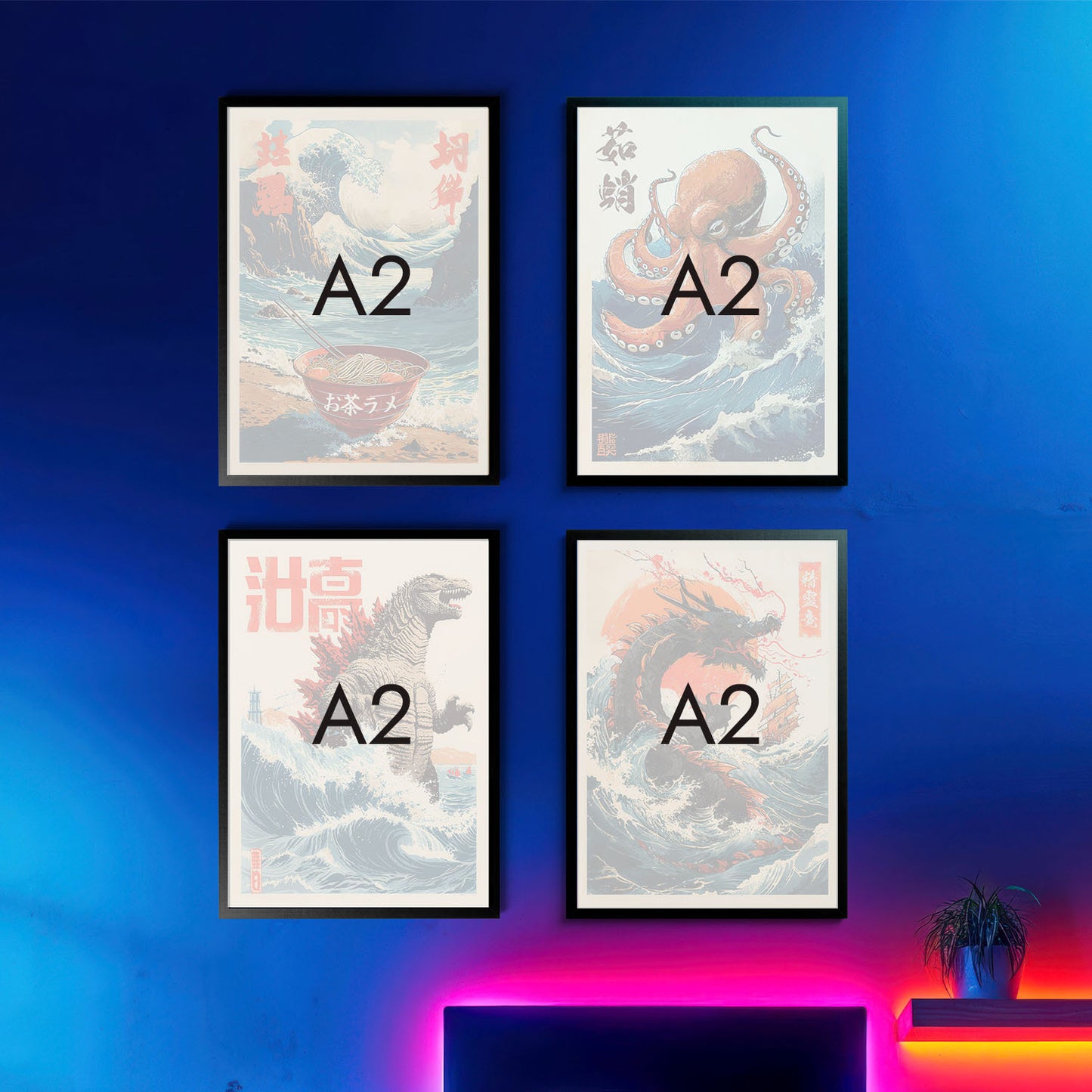 Anime-Legenden Galerie-Wand