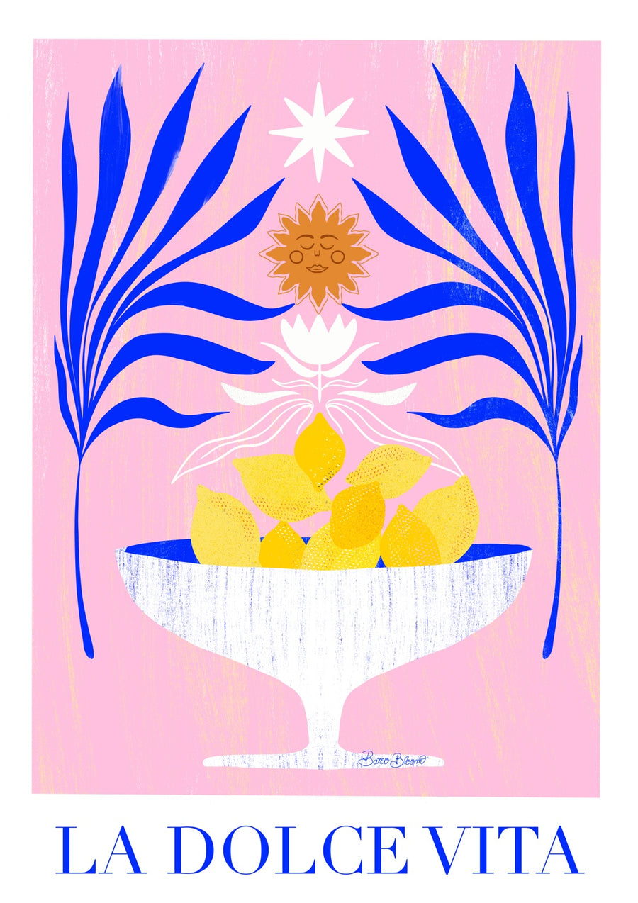 La Dolce Vita, Rose - Print Only frame