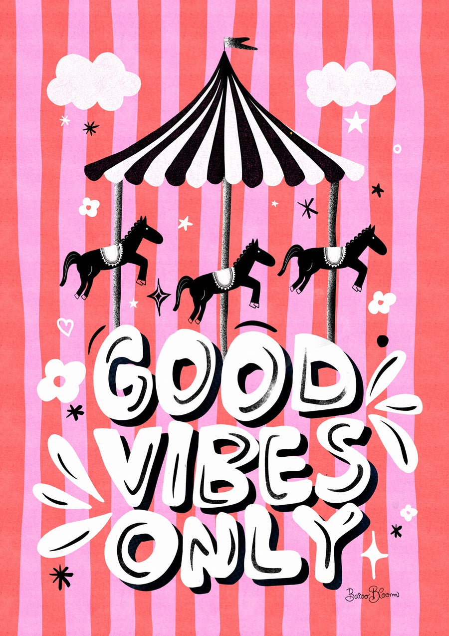 Carousell Good Vibes - Print Only frame
