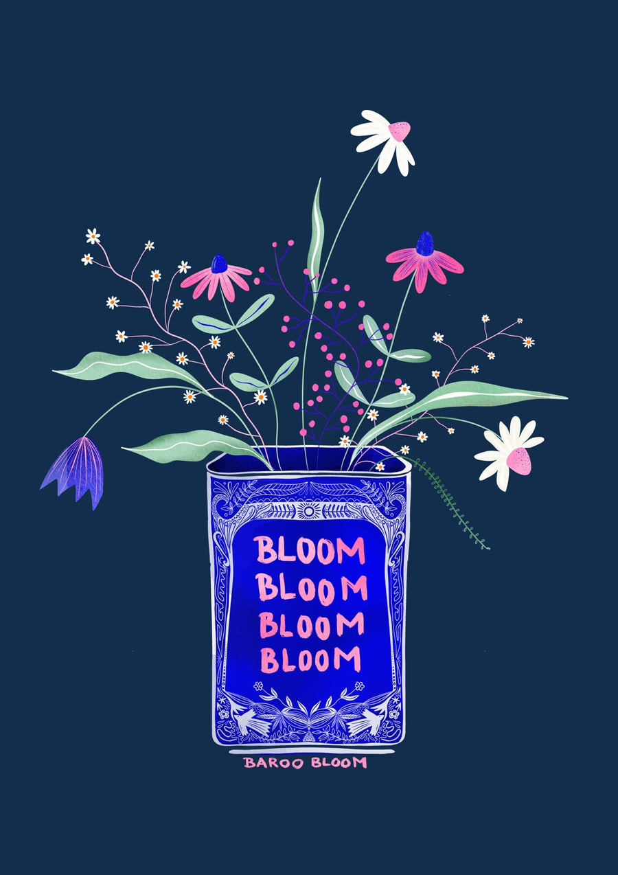 Tin Can Bloom - Print Only frame