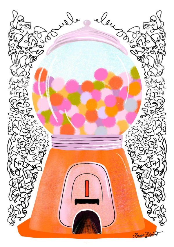 Bubble Gum, Orange Doodle