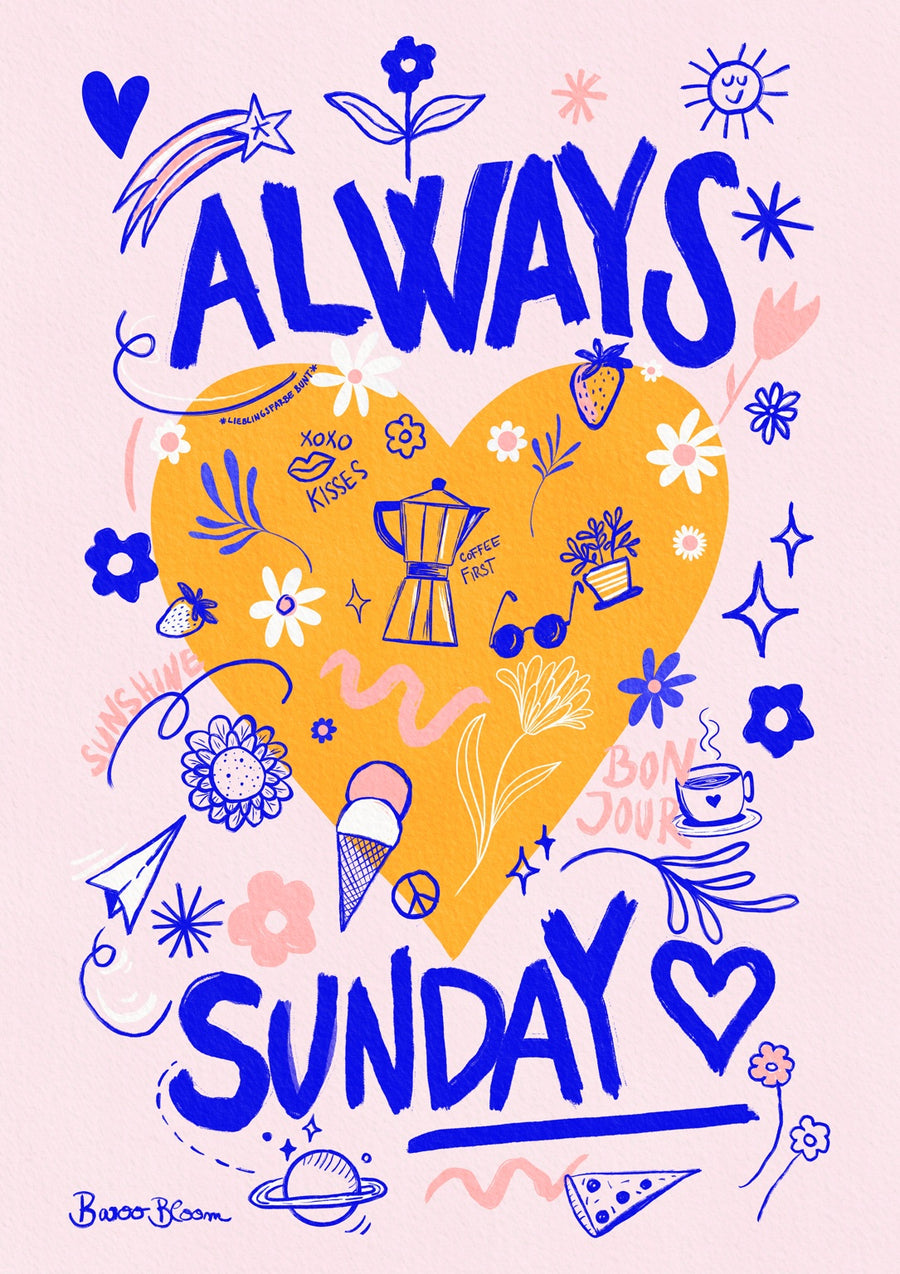 Always Sunday - Print Only frame