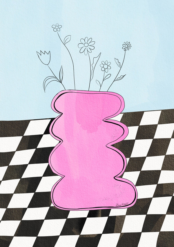 Checkerboard Vase