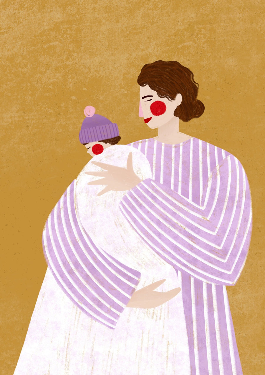 The Woman with the Little One - Print Only frame