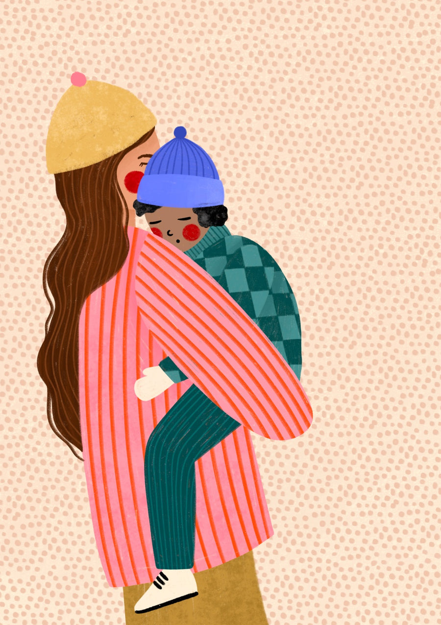 Mum and Boy - Print Only frame