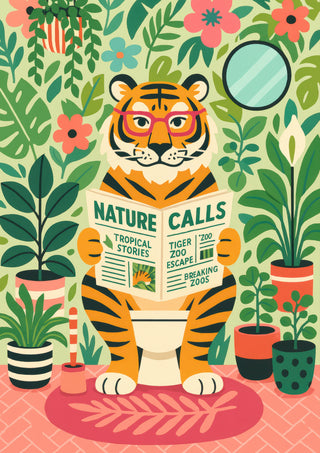 Tiger Toalett print