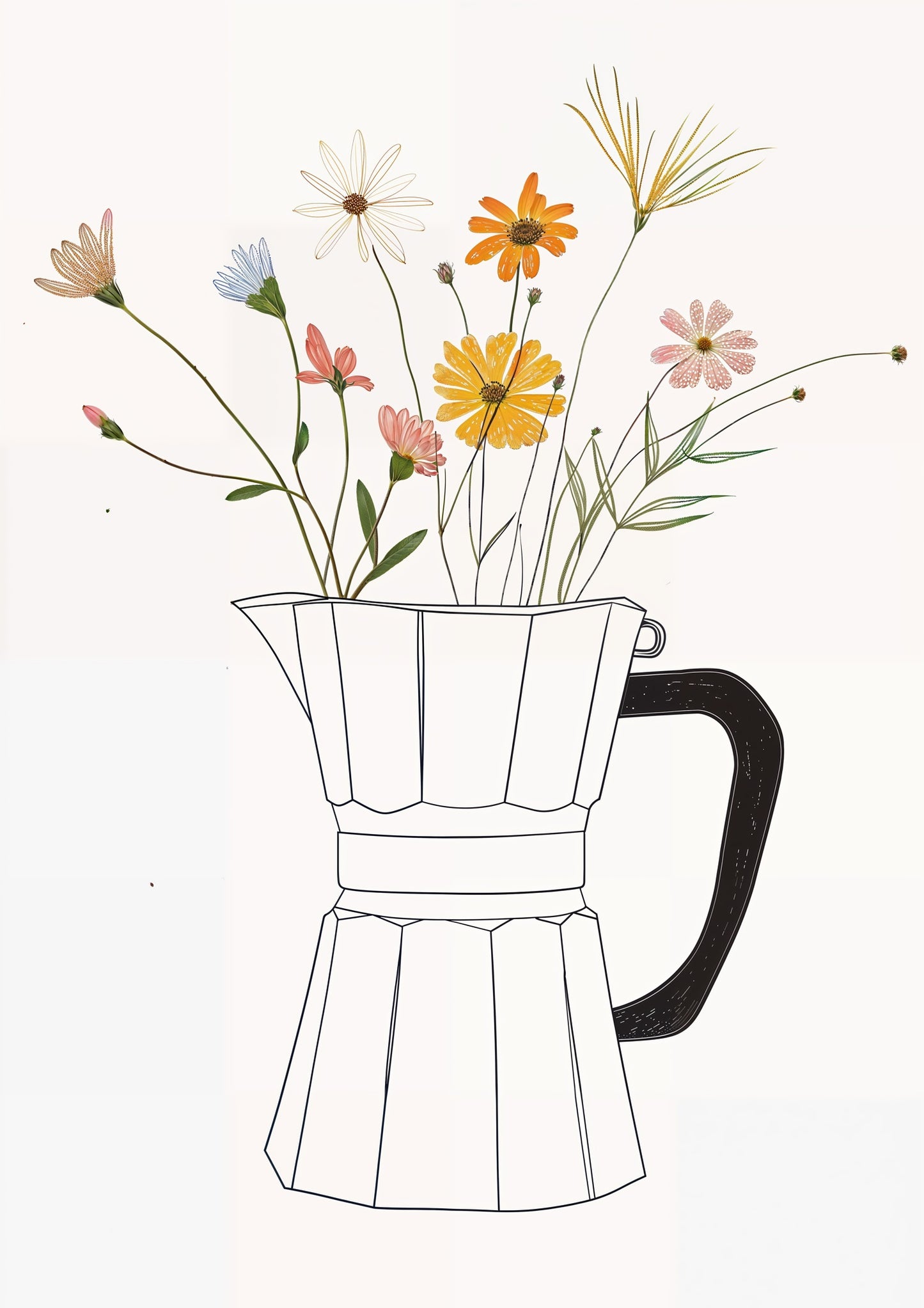 Flower Coffee Pot