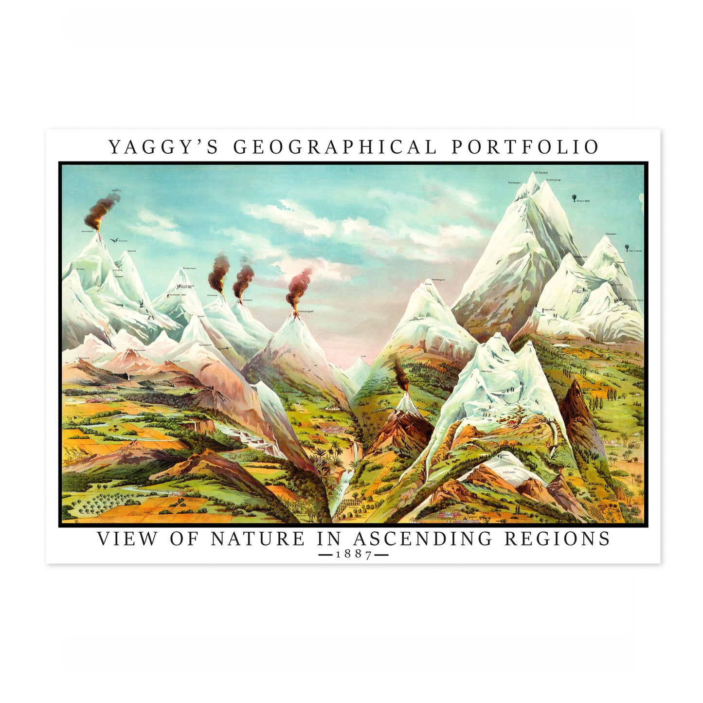 Natur in aufsteigenden Regionen