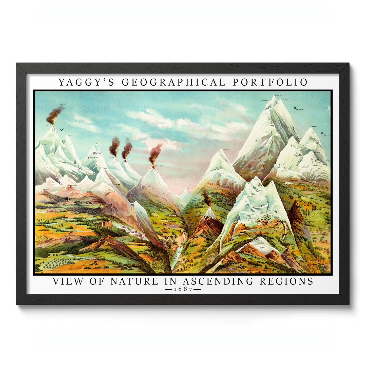 Natur in aufsteigenden Regionen