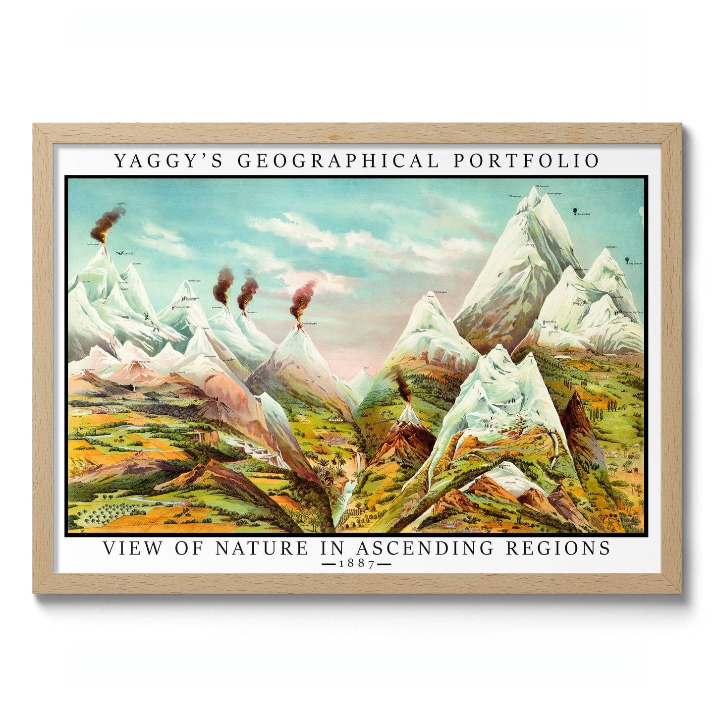 Natur in aufsteigenden Regionen