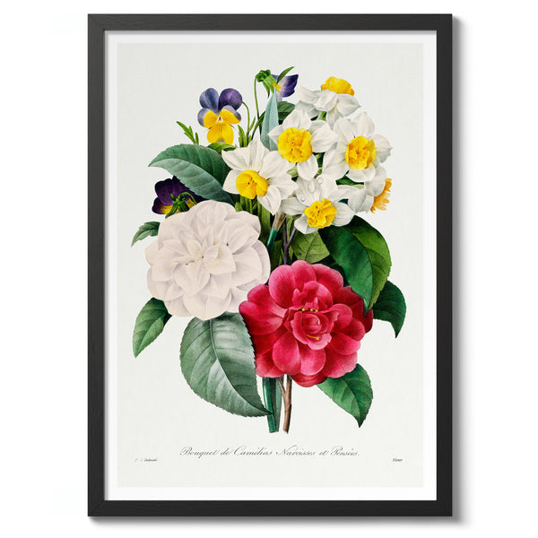 Camellia and Pansy Bouquet