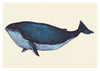 Handgezeichneter Blauwal print